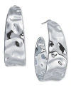 INC INTERNATIONAL CONCEPTS HAMMERED HALF HOOP EARRINGS, CREATED FOR MACY'S