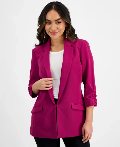 Inc International Concepts Inc Petite Menswear Blazer, Created For Macy's In Violet Orchid