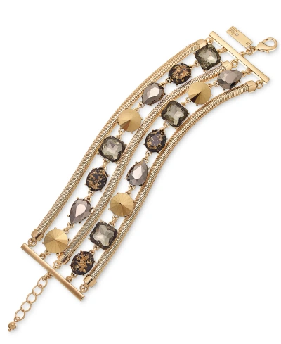 Inc International Concepts Jewel Flex Bracelet, Created For Macy's In Black