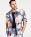 INC INTERNATIONAL CONCEPTS MEN'S JACKSON REGULAR-FIT FLORAL-PRINT BUTTON-DOWN CAMP SHIRT, CREATED FOR MACY'S