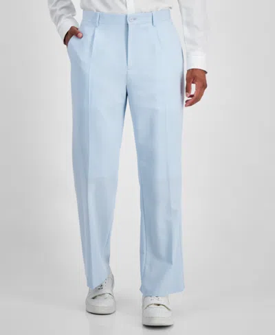Inc International Concepts Men's Kai Classic-fit Solid Pleated Suit Pants, Created For Macy's In Dream Cloud Blu