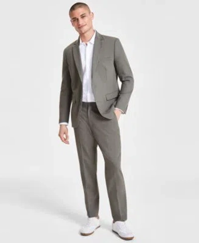 Inc International Concepts Mens Slim Fit Blazer Dress Shirt Slim Pants Created For Macys In Olive Twist