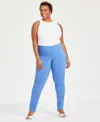 INC INTERNATIONAL CONCEPTS PLUS AND PETITE PLUS SIZE TUMMY-CONTROL SKINNY PANTS, CREATED FOR MACY'S
