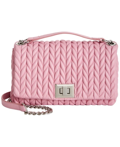 Inc International Concepts Small Soft Braided Ajae Crossbody, Created For Macy's In Pink Quartz