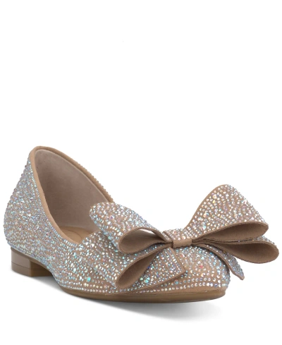 Inc International Concepts Women's Affera Slip-on Bow Flats, Created For Macy's In Ab Bling