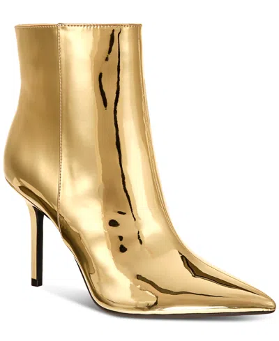 I.n.c. International Concepts Women's Holand Pointed-toe Dress Booties, Created For Macy's In Gold Tpu