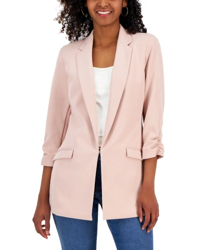 Inc International Concepts Women's Menswear Blazer, Created For Macy's In Pale Mauve