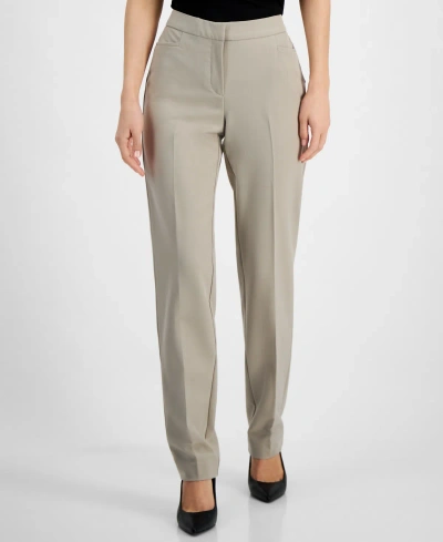 Inc International Concepts Women's Mid-rise L-pocket Straight-leg Pants, Regular, Long & Short Lengths, Created For Macy's In Summer Straw