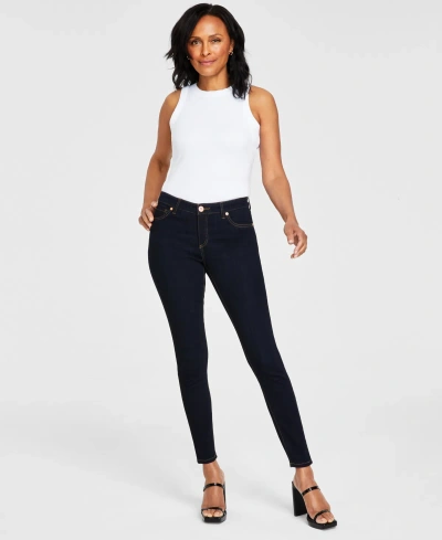 Inc International Concepts Women's Mid Rise Skinny Jeans, Created For Macy's In Tikglo Wash
