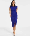 INC INTERNATIONAL CONCEPTS WOMEN'S RUCHED MIDI DRESS, CREATED FOR MACY'S