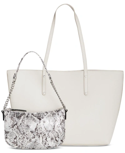 Inc International Concepts Zoiey 2-1 Tote, Created For Macy's In Bone,snake