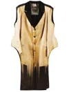 Ia London Printed Coat In Black