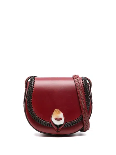 Iacobella Tara Cross Body Bag In Red