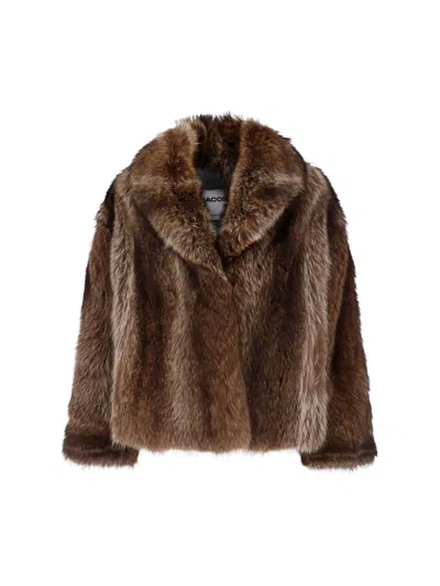 Iacopa Fur Jacket "sepe" In Brown