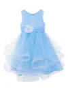 Iame Floral-appliqué Dress In Blue