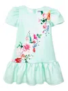 Iame Floral-print Dress In Green