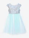 Iame Girls Crystal Cascade Dress In Green