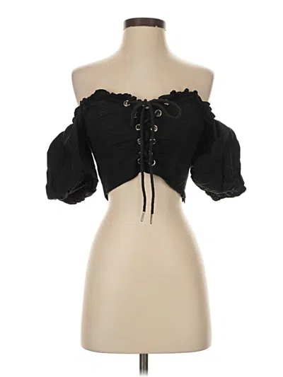 Pre-owned I.am.gia 3/4 Sleeve Blouse In Black