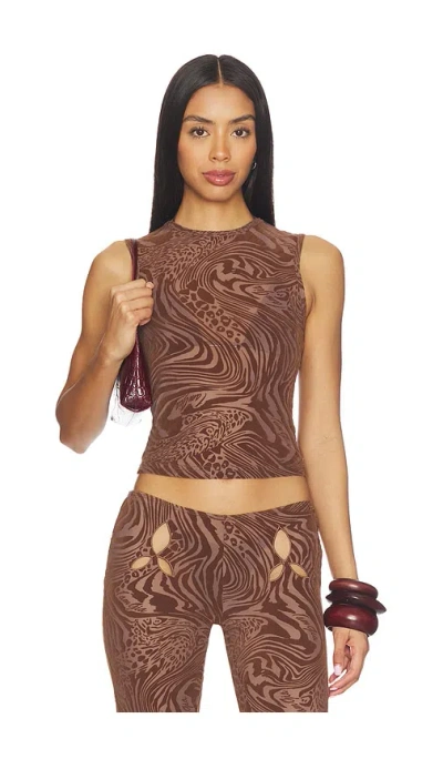 I.am.gia Amina Top In Brown