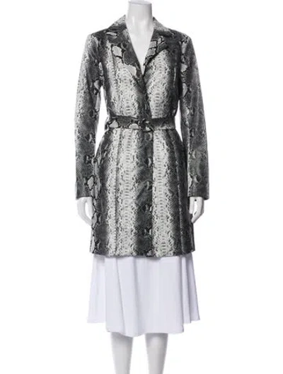 Pre-owned I.am.gia Animal Print Coat In Black