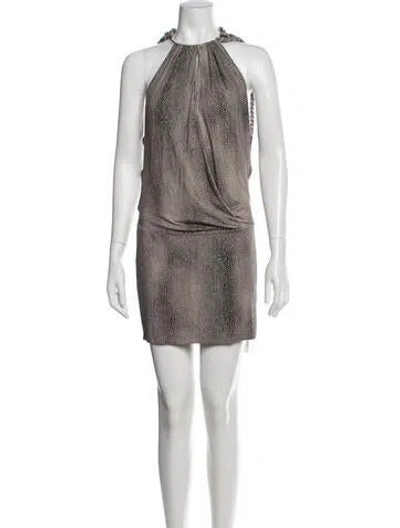 Pre-owned I.am.gia Animal Print Mini Dress W/ Tags In Multicolor
