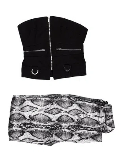 Pre-owned I.am.gia Animal Print Pant Set In Black