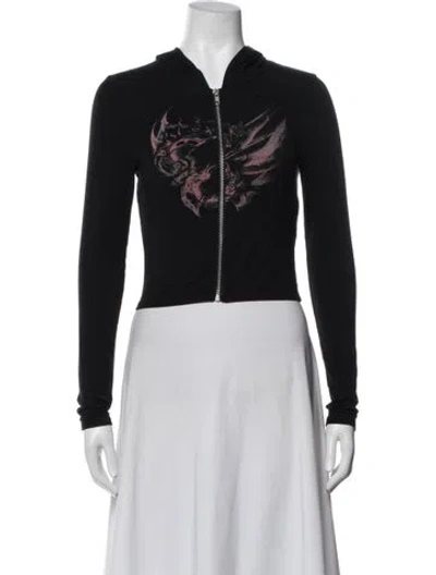 Pre-owned I.am.gia Bamboo Graphic Print Jacket In Black