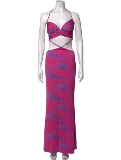 Pre-owned I.am.gia Bamboo Long Dress In Pink