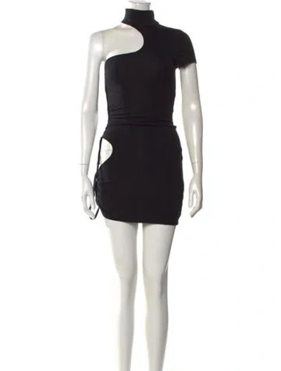Pre-owned I.am.gia Bamboo Mini Dress In Black