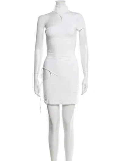 Pre-owned I.am.gia Bamboo Mini Dress In White