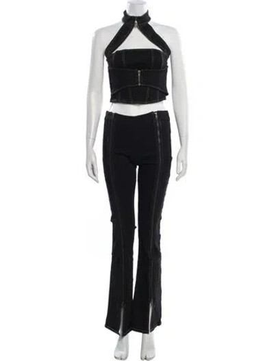 Pre-owned I.am.gia Cutout Accent Pantsuit In Black