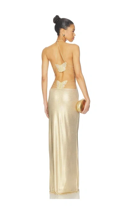 I.am.gia Ellery Maxi Dress In Gold