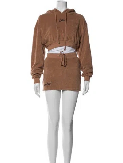 Pre-owned I.am.gia Embroidered Accent Skirt Set In Neutral