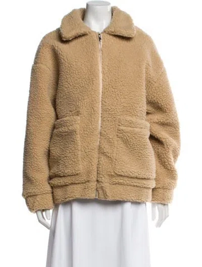 Pre-owned I.am.gia Faux Fur Coat In Neutral