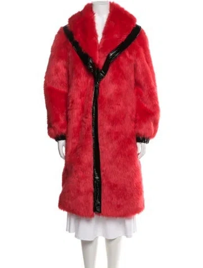 Pre-owned I.am.gia Faux Fur Coat In Red
