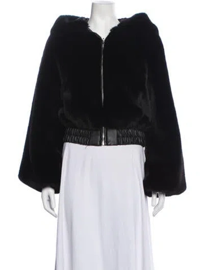 Pre-owned I.am.gia Faux Fur Jacket In Black