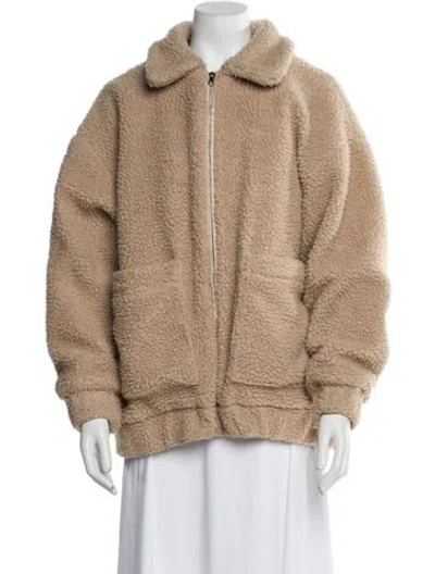 Pre-owned I.am.gia Faux Fur Jacket In Neutral