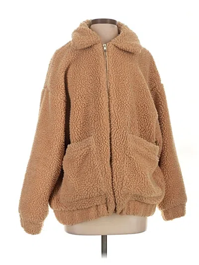 Pre-owned I.am.gia Faux Fur Jacket In Tan
