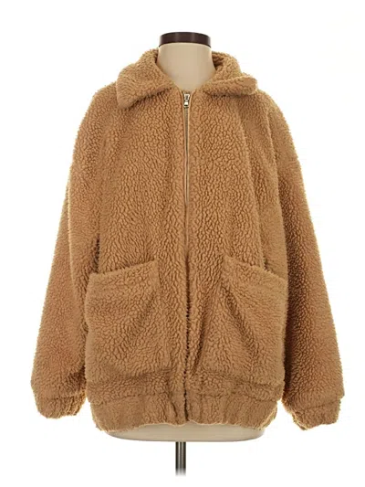 Pre-owned I.am.gia Faux Fur Jacket In Tan