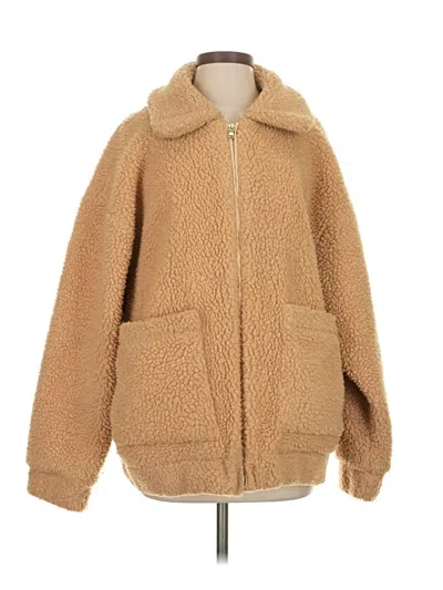Pre-owned I.am.gia Faux Fur Jacket In Tan