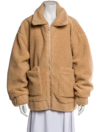 Pre-owned I.am.gia Faux Fur Jacket W/ Tags In Neutral