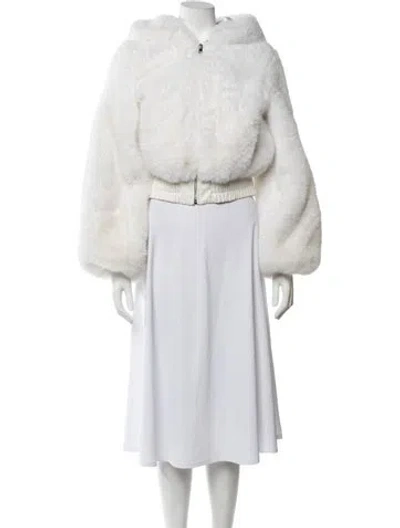 Pre-owned I.am.gia Faux Fur Jacket In White
