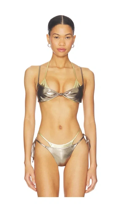I.am.gia Fiji Bikini Top In Silver
