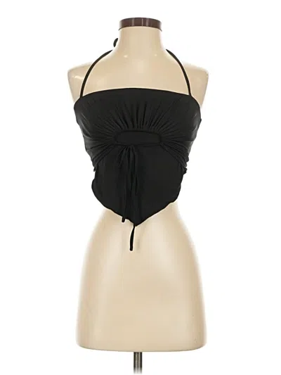 Pre-owned I.am.gia Halter Top Black Strapless Neckline Tops