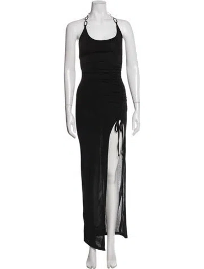 Pre-owned I.am.gia Halterneck Long Dress In Black