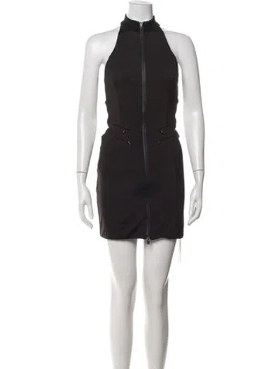 Pre-owned I.am.gia Halterneck Mini Dress In Black