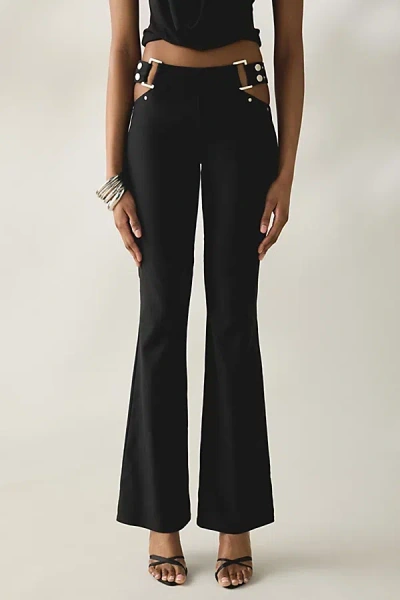 I.am.gia I. Am. Gia. Winona Studded Cutout Flare Pant In Black, Women's At Urban Outfitters