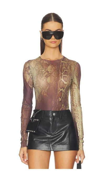 I.am.gia Izar Long Sleeve Top In Brown
