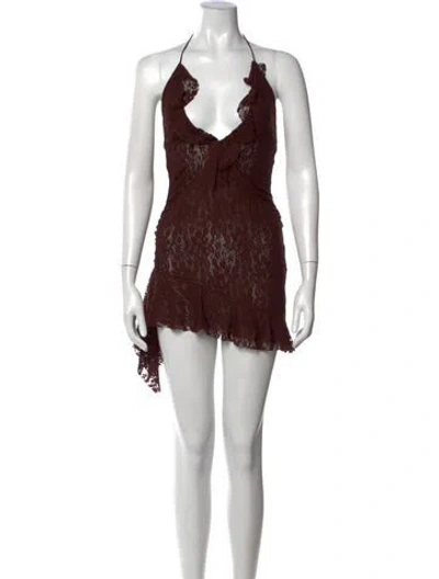 Pre-owned I.am.gia Lace Pattern Mini Dress W/ Tags In Black