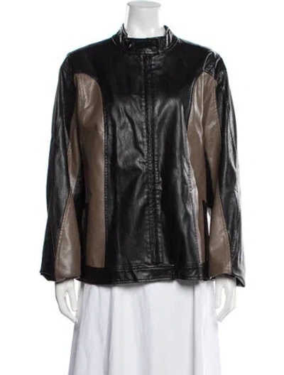 Pre-owned I.am.gia Leather Biker Jacket In Black